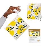 Papaya Reusable Paper Towels, Premium Swedish Dishcloths with Hook, Non-Scratch Reusable Paper Towel, 1 Sheet Replaces 17 Rolls - 2 Sheets, 1 Hook