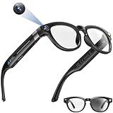NILUTO AI Smart Glasses with Camera and Bluetooth, 4K Video Audio Recording Glasses with Translation & Voice Control, IP67 Waterproof Smart Glasses for Business & Outdoor