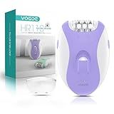 VOGOE Epilators Hair Removal for Women with 21 Tweezers & LED Light, 2 Speeds Cordless Epilator for Women, Electric Hair Removal Epilators Rechargeable for Arms & Legs HR110 (Purple)