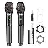 talomen Wireless Microphone,Professional Dual Handheld Cordless Dynamic Mic System with Rechargeable Receiver(160 Ft),Karaoke Microphone Set for Singing,Karaoke,Wedding,DJ,Party,Speech,Church,K60-2