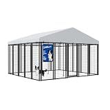 shedflow 10x10 ft Outdoor Dog Kennel, Heavy Duty Dog Pens for Large Dogs