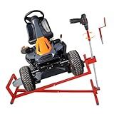 Riding Lawn Mower Lift Jack Telescopic Maintenance Jack with 882 Lbs Weight Capacity, Lawn Mower Lift for Lawn mowers and Garden Tractors with Manual Handle