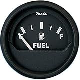Faria Beede Instruments Faria Beede Faria 12801 Euro Fuel Level Gauge (E-1/2-F) - 2", Black