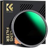 K&F CONCEPT 82mm Putter Variable ND Filter ND2-ND400 (1-9 Stops) 28 Multi-Layer Coatings Import AGC Glass Adjustable Neutral Density Filter for Camera Lens (Nano-X Series)