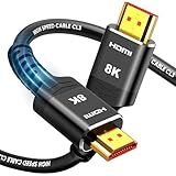 Highwings HDMI Cable 15 FT Long, 4K 8K 10K HDMI 2.1 Cord Ultra High Speed [in-Wall CL3 Rated, 8K@60Hz 4K@120Hz Video 48Gbps], Fit, Durable, Flexible, eARC, HDCP, Compatible for Ethernet SoundBar