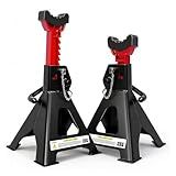 YATOINTO Jack Stands 3 Ton (6,600 LBs) with Double Pin Locking, Car Jack Stand 11.22"-16.54" Adjustable with Rubber Pads, Jack Stands for Trucks,Home,Garage, SUV, Pickup,Car,UTV/ATV,1 Pair