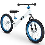 Bixe Balance Bike - 16" (40.6 cm) Big Kids' Training Bikes - Kids Balance Bike Designed for Children Ages 4 to 9 - No Pedal Push Bicycle for Boys or Girls - Blue