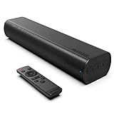 Sound Bars for TV 16-inch, Cinematic TV Sound Bar with Impactful Bass, Bluetooth Soundbar for TV with Remote Control, Wall Mountable TV Speakers Sound Bar Work with Traditional or Smart TV