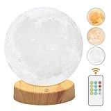 Light Therapy Lamp 10000 Lux, Happy Sunlight Lamps UV-Free with 3 Color Temperatures, Adjustable Brightness,Timer & Memory Function, Sun Lamp, Full Spectrum Light for Home, Office (Happy Moon Lamp)
