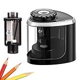 Aogwat Pencil Sharpener Electric Pencil Sharpener for Kids, Blade to Fast Sharpen, Suitable for No.2/School/Classroom/Office/Home (Black)
