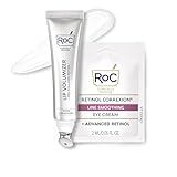 RoC Derm Correxion Lip Volumizer - Lip Plumper Peptide Treatment with Hyaluronic Acid & Vitamin E + Line Smoothing Eye Cream Packette