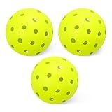Amazon Basics Outdoor Pickleball Balls, USAPA Approved, Yellow, 3-Pack