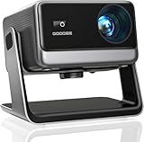 GooDee Video Projector With Wifi And Bluetooth, Smart Movie System/ Dolby Audio/ Auto Focus & Keystone Portable Projector, 4k Video Decode & 1080p Native For Home Theater / Outdoor