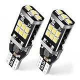 iFunyLED 912 921 LED Bulb for Backup Reverse Lights, 2835 15-SMD Chipsets Error Free 300% Super Bright 906 922 W16W T15 LED Lights - (Pack of 2, White)