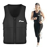 ZELUS Weighted Vest for Women, 10lb. Adjustable Weighted Vest with Z-Fit Soft Iron Bags, Women's Weight Vest for Walking Strength Training, Workout Vest with Zippered Pockets Reflective Strip, Large