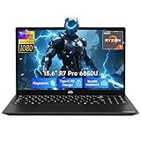 NIMO 15.6" FHD Business Laptop, AMD Ryzen 7 PRO 6850U, 32GB LPDDR5 1TB SSD, Radeon 680M Graphics, (Beat i7-1360P Up to 4.7GHz) 100W PD, Win 11 2Y Warranty Backlit Keyboard for Creative & Gaming