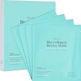 Ebanel Bio Collagen Face Mask, Hydrating Overnight Korean Face Sheet Masks