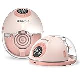 Hands Free Breast Pump MY-381, Wearable Breastfeeding Pump, Rechargeable Electric Pump with Voice Prompts, 4 Modes & 12 Suction Levels – Portable, BPA-Free, Double Pack (Pink)