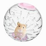 7.9 inch Hamster Ball, Exercise Toys, Running Clear Plastic Balls, Large Space, Easy to Clean, Portable Cage, for Small and Medium Hamsters, Syrian Dwarf Hamster