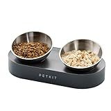 PETKIT CYBERTAIL - Stainless Steel Raised Bowl - Inclined Food and Feeding Bowls, Non-Slip, No Spill for Cats and Small Dogs