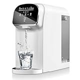 Countertop Reverse Osmosis System Water Filter with UV, 5:1 Pure to Drain, 5 Stage RO Water Filtration, Portable No Installation Water Purifier, Countertop Filtration for Home, Off-White