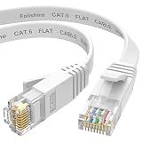Cat 6e Ethernet Cable 10 ft, Cat6 High Speed Flat Internet Network Cable