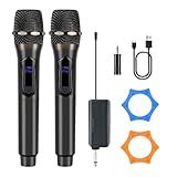 Wireless Karaoke Microphone dynamic Mic Up160ft range handheld plug-and-play design rechargeable Compatible with karaoke machines and PA systems Ideal for party、church Singing and other scenarios