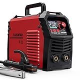 ARCCAPTAIN Stick Welder, [Large LED Display] 200A ARC/Lift TIG Welding Machine with Synergic Control, IGBT Inverter 110V/220V Portable MMA Welder Machine with Hot Start, Arc force and Anti-Stick
