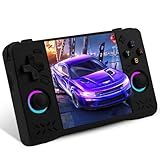 Upgraded XF40H Handheld Game Console, Retro Gaming Console Preloaded Classic Games with Multiple Emulators, 4.0 Inch 4K HD IPS Screen Open Source Linux System, Pocket Video Gaming (Black-128G)
