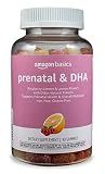 Amazon Basics Prenatal & DHA Gummy, Raspberry & Lemon Flavor, 90 Count (Previously Solimo)