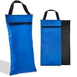Unfilled Yoga Sandbags with Dual Compartment, Waterproof 600D Oxford Outer Fabric & Double Leak-Proof Inner Bag for Strength Training, Pilates, Yoga, Fitness(Blue, 2 Pack Not Include Fillers)