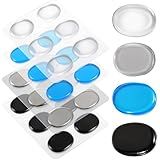 Drum Dampeners Round Gel Drum Pads Transparent Drums Mute Pad Soft Silicone Damper Pads Multicolored Drums Sound Dampening for Cymbals Tone Control Your Head (24)