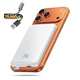 Portable Charger for Magsafe Power Bank - 10000mAh Magnetic Phone Charger, USB C 20W PD Fast Charging, Slim Wireless Battery Pack for iPhone 17/16/15/14/13/12 Series, for Travel Cruise Essentials