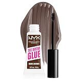 NYX PROFESSIONAL MAKEUP The Brow Glue, Extreme Hold Eyebrow Gel, Dark Brown