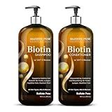 Majestic Pure Biotin Voluminizing Shampoo and Conditioner Set- 2x16 Fl oz