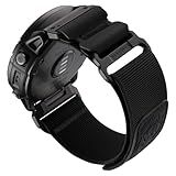 Bandletic Compatible with Garmin Fenix 8 51mm 7X 6X 5X Watch Band - 26mm Quick Fit Rugged Nylon Strap for Fenix 7X 6X Pro/5X Plus/3/3 HR/Instinct 2X Solar 3 50mm /Enduro/Quatix/Tactix/Epix Pro 2