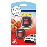 Febreze Car Air Freshener Vent Clip Berry & Bramble Scent, .06 oz. Car Vent Clip, 2 Count