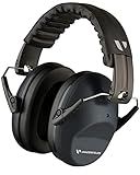 Vanderfields Premium Hearing Protection Ear Muffs - Broad Spectrum Sound Reduction 33.2dB at 2K Hz Noise Cancelling - Headset Safety Noise Cancellation - Headphones Adults and Teens - Charcoal Gray