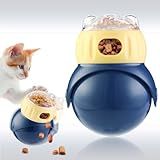 Breelytic Cat Treat Puzzle Feeder with Adjustable Dispensing Hole, Kitten Interactive Treat Dispenser Toy Slow Feeder Cat Bowl for Mental Enrichment to Prevent Boredom & Bloating for Kitty and Puppy