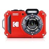 KODAK PIXPRO WPZ2 Waterproof Digital Camera, 16MP with 4x Optical Zoom, Shockproof, Dustproof, 1080p Video, Wi-Fi, Red
