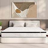 MOLBIUS Full Size Mattress 10 Inch | Full Mattresses in a Box Hybrid | Medium Firm Feel Memory Foam and Individual Pocket Springs | Fiberglass Free Bed Matress | Breathable | CertiPUR-US | Upgrade