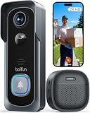 BOIFUN Video Doorbell Camera Wireless – No Subscription Required, 2K HD