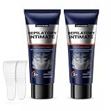 Intimate Hair Removal Cream for Men, 5-Minute Painless Coarse Hair Removal