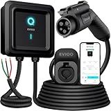EVIQO EV Charger Level 2 48 Amp - 11.5kW, 240V, J1772 Chargers, EV Chargers for Home, EVSE EV Charging Station 25' Cord, Electric Vehicle Charging Stations - Gen 2 (Black)