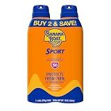 Banana Boat Sport SPF 50 Sunscreen Spray, 6 oz (2 Pack)