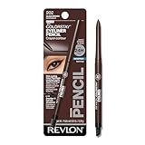 Revlon ColorStay Pencil Waterproof Eyeliner, Smudge-Proof, Eye Makeup with Built-In Sharpener, Stocking Stuffer for Women, 202 Black Brown, 0.01 oz