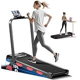 3-in-1 Walking Pad with 15% Incline 2.5HP Foldable Walking Pad Treadmill Under Desk 0.6-6.2MPH Compact Small Treadmills for Home 300LBS with Romote Control