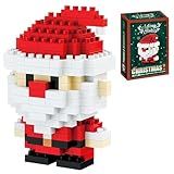 ANTECESSOR Christmas Stocking Stuffers Gifts for Kids, Santa Claus Design Building Blocks, 2025 New Christmas Building Blocks Theme Ornaments, Xmas New Year Birthday Gifts for Boys, Girls and Teens
