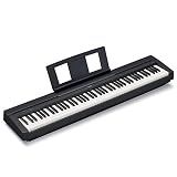 Yamaha 88-Key Weighted Portable Digital Piano Keyboard with Music Rest, Sustain Foot Switch, Built-in Speakers, USB Connectivity, Black (P45B)