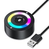 USB Fingerprint Reader for Windows 11/10 ONLY, RGB Windows Hello Fingerprint Scanner for PC Login, Touch Lock & Unlock, Match-in-Sensor Security, Plug & Play, 4ft Cable (Not for Mac/Linux)
